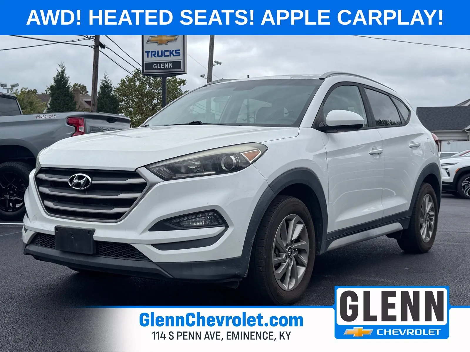 White 2018 Hyundai Tucson SEL for sale in Eminence, KY