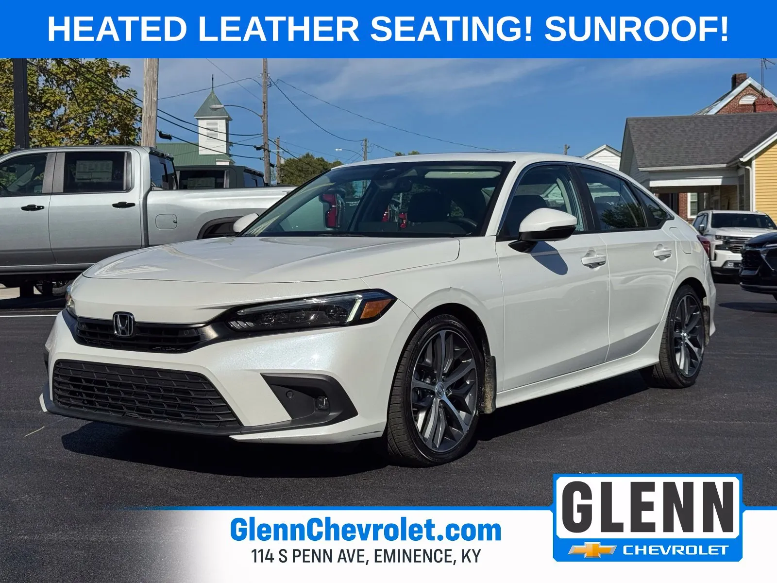 White 2024 Honda Civic Touring for sale in Eminence, KY