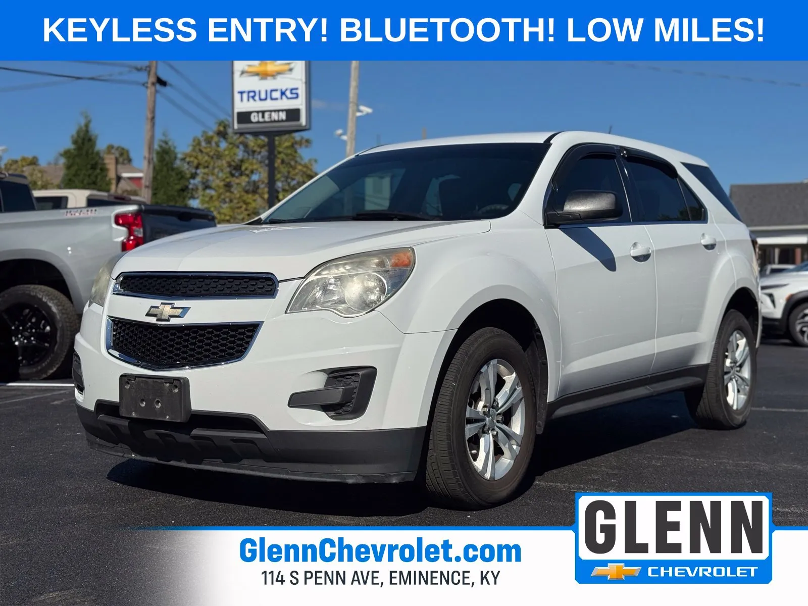 White 2013 Chevrolet Equinox LS for sale in Eminence, KY