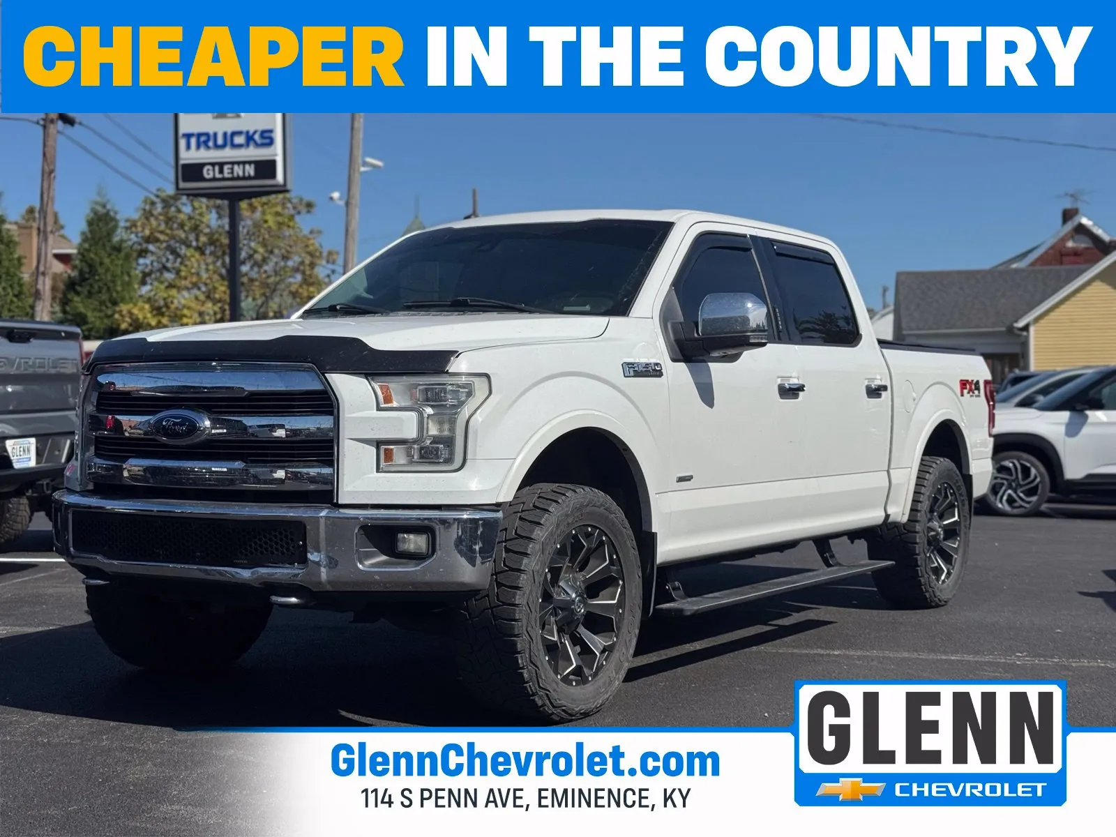 White 2016 Ford F-150 Lariat for sale in Eminence, KY