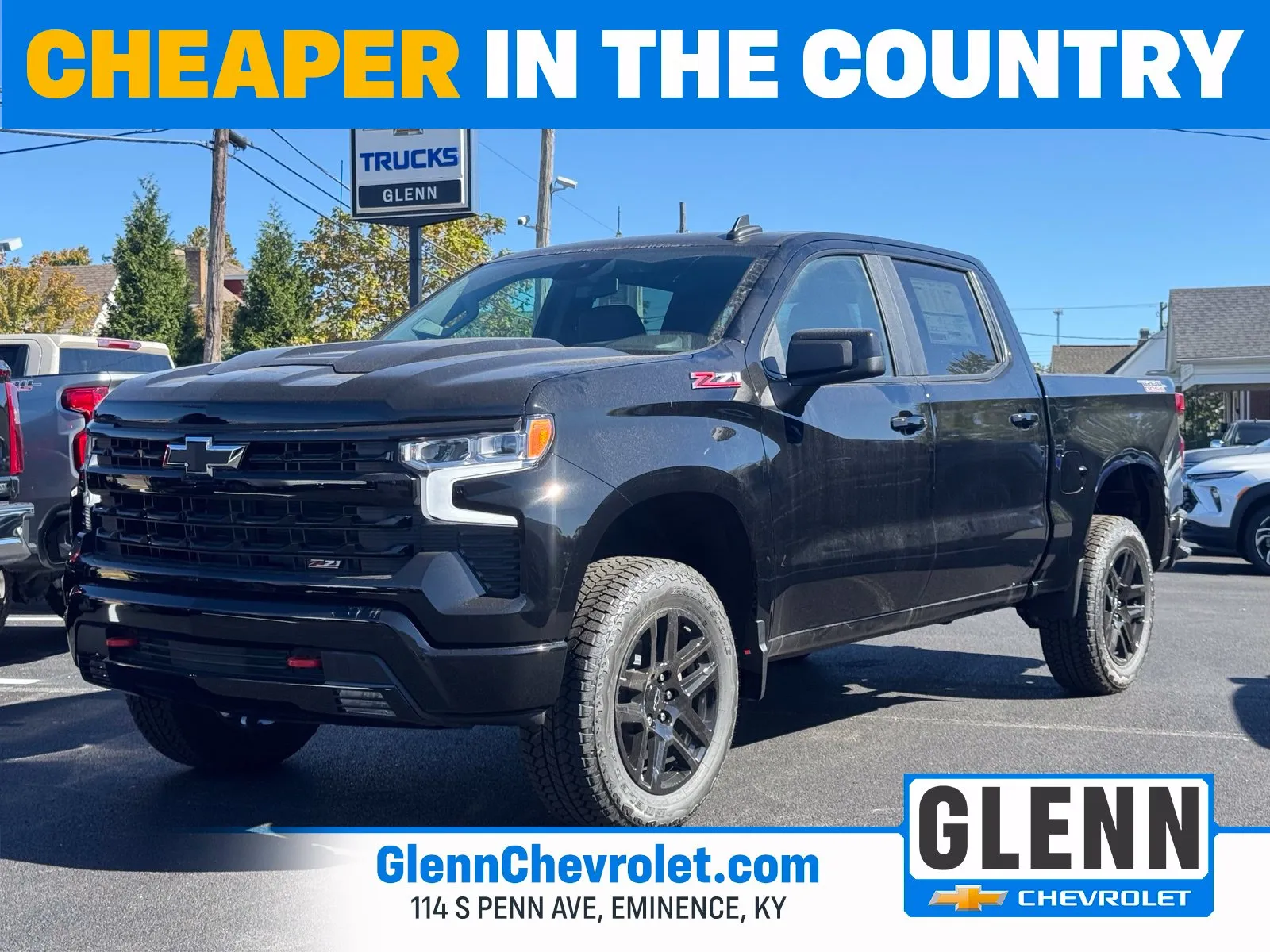 Black 2026 Chevrolet Silverado 1500 LT Trail Boss for sale in Eminence, KY