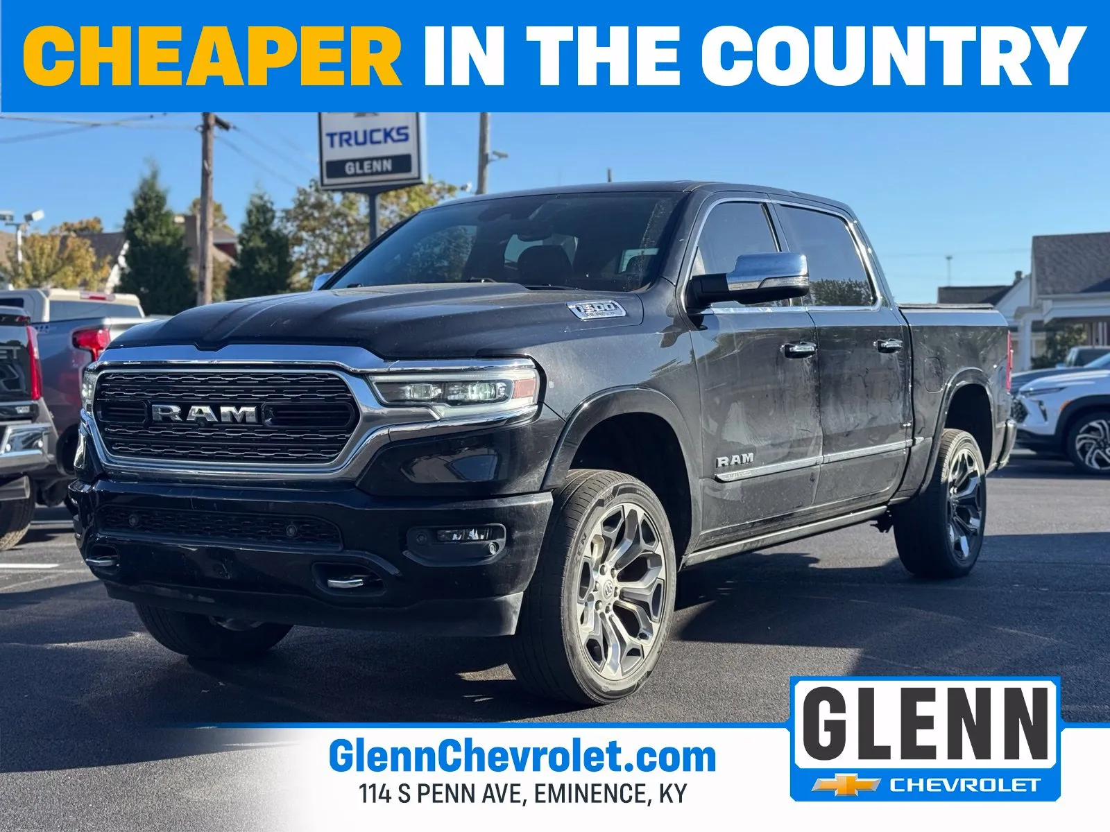 Black 2019 Ram 1500 Limited for sale in Eminence, KY