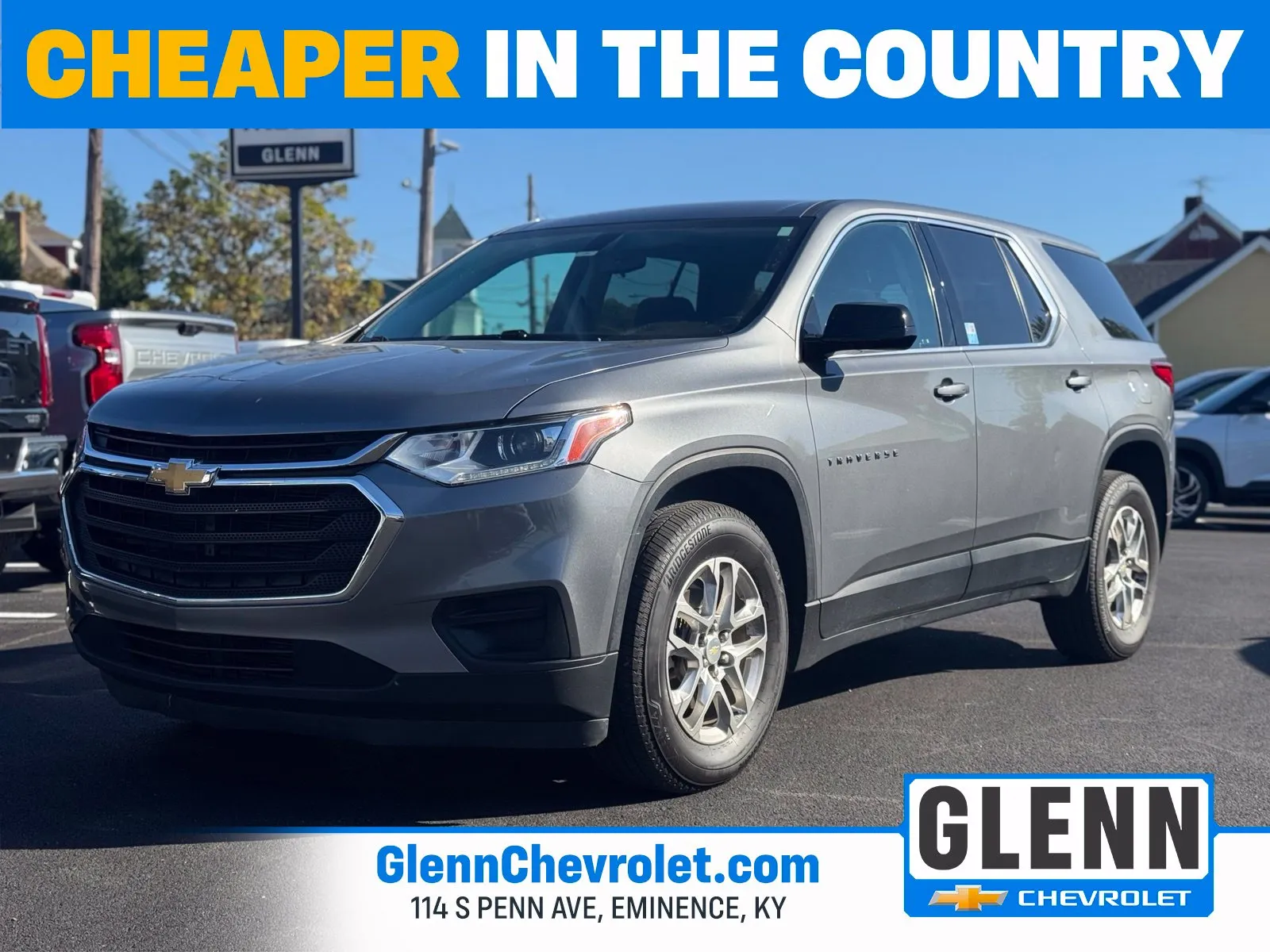 Gray 2019 Chevrolet Traverse LS for sale in Eminence, KY