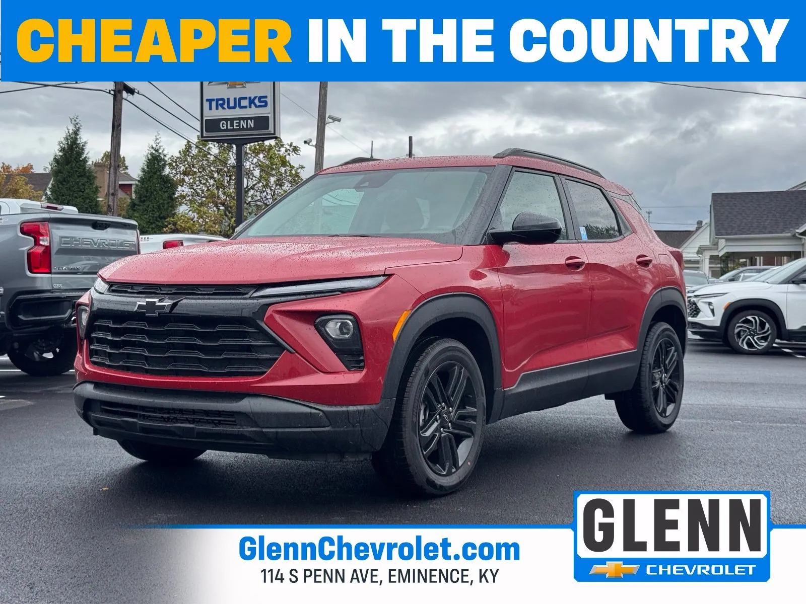Red 2026 Chevrolet TrailBlazer LT for sale in Eminence, KY