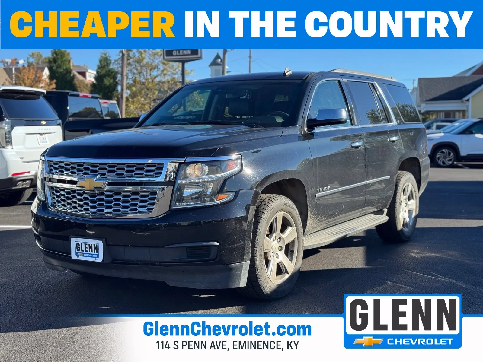 Black 2015 Chevrolet Tahoe LT for sale in Eminence, KY