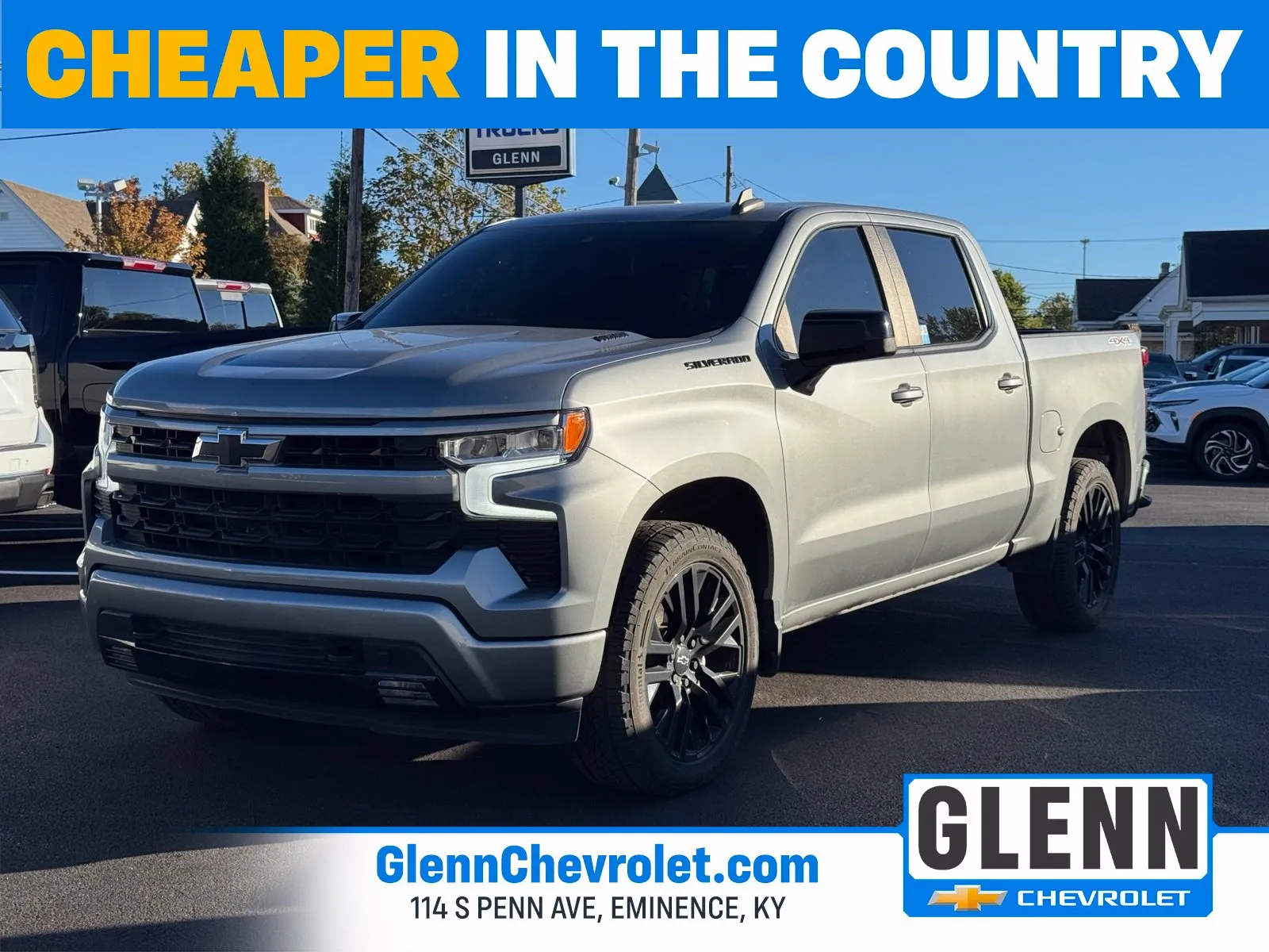 Gray 2023 Chevrolet Silverado 1500 RST for sale in Eminence, KY