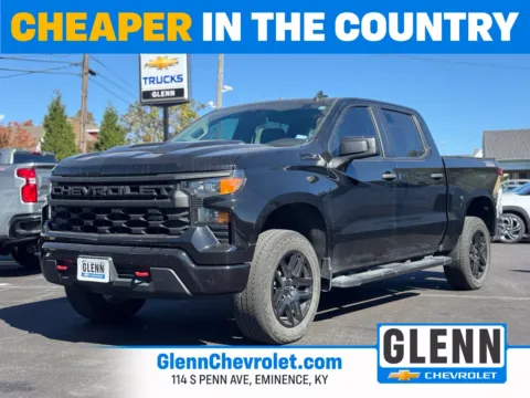 Black 2024 Chevrolet Silverado 1500 Custom Trail Boss for sale in Eminence, KY