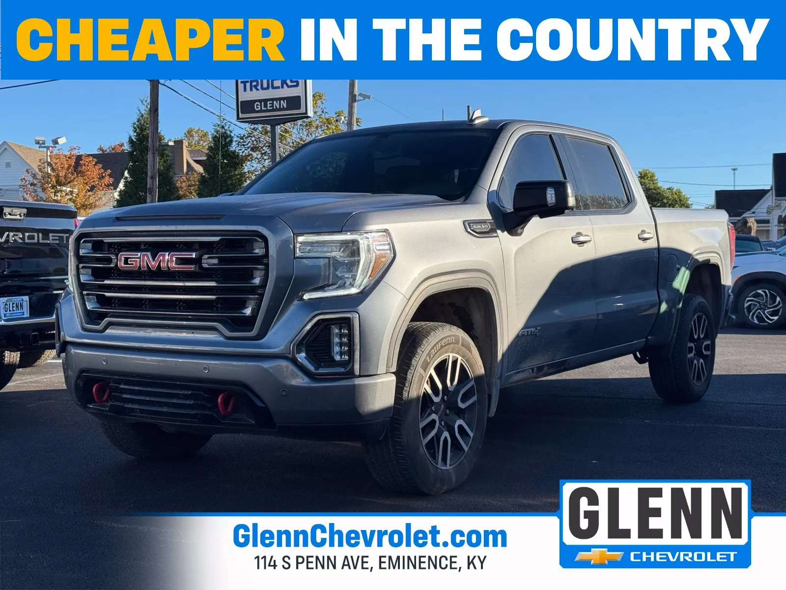 Gray 2021 GMC Sierra 1500 AT4 for sale in Eminence, KY