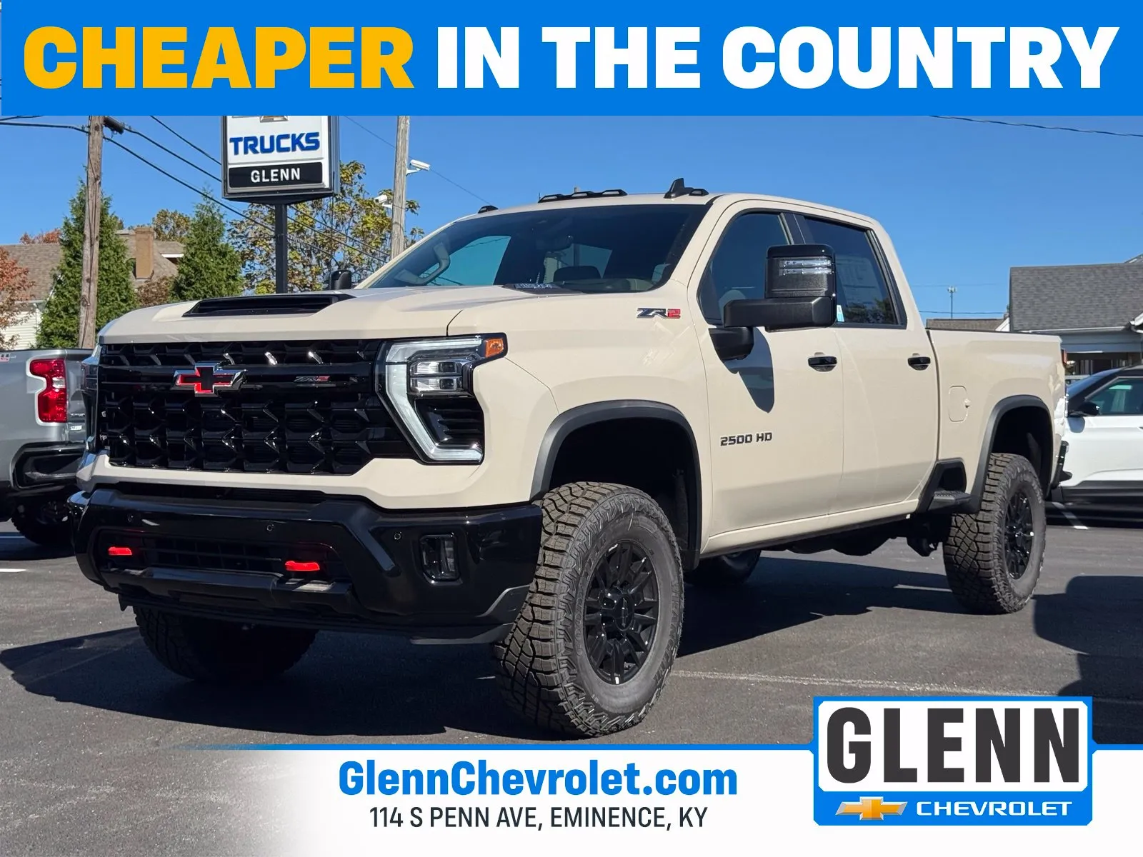 White 2026 Chevrolet Silverado 2500 HD ZR2 for sale in Eminence, KY