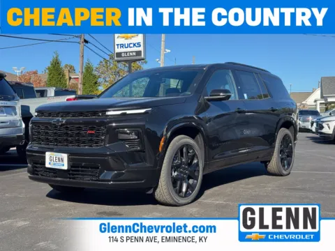 Black 2026 Chevrolet Traverse RS for sale in Eminence, KY