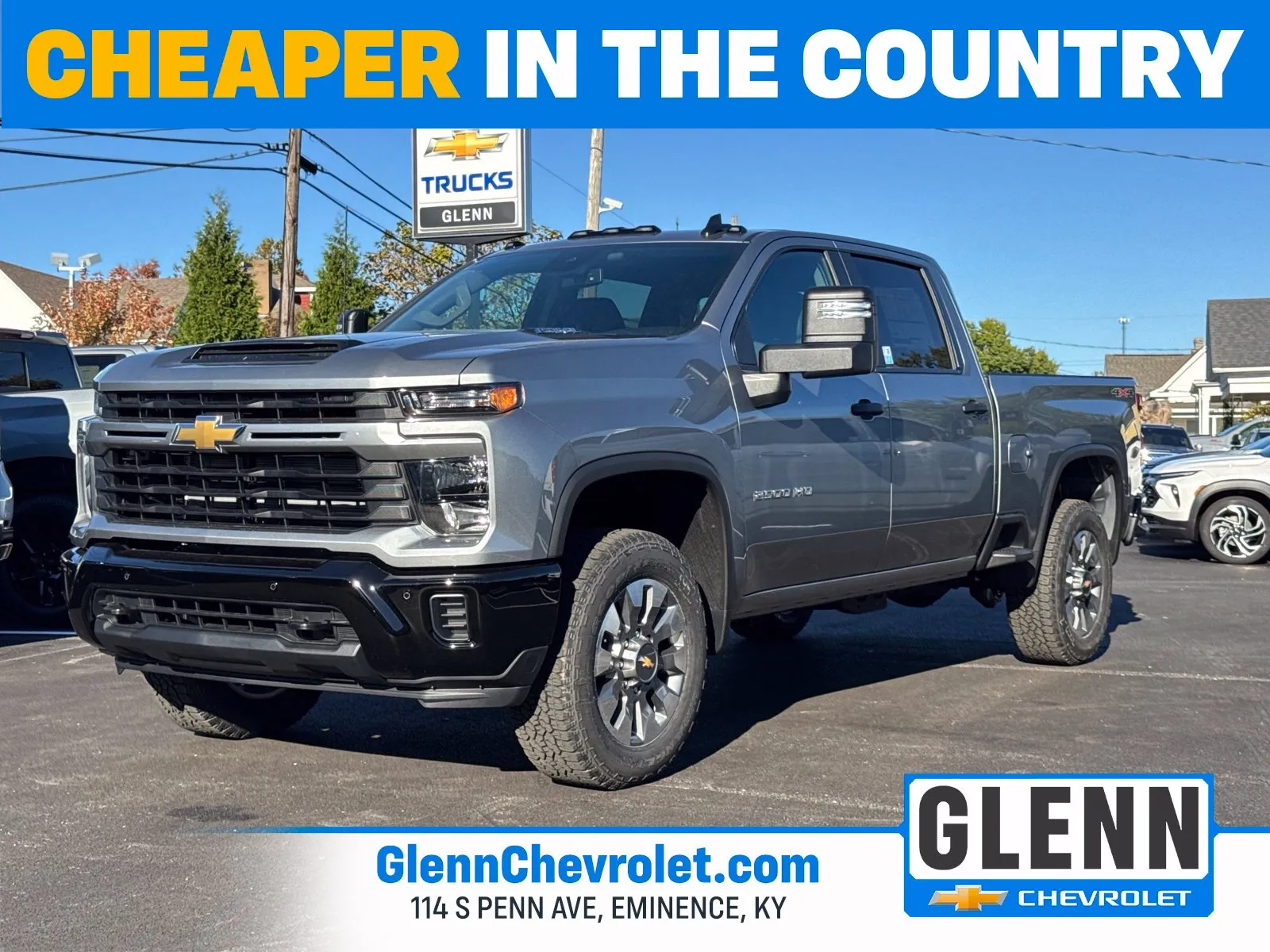Gray 2026 Chevrolet Silverado 2500 HD Custom for sale in Eminence, KY