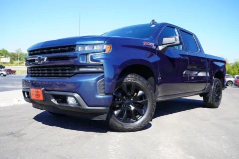 Blue 2021 Chevrolet Silverado 1500 4WD Crew Cab Short Bed RST for sale in West Plains, MO