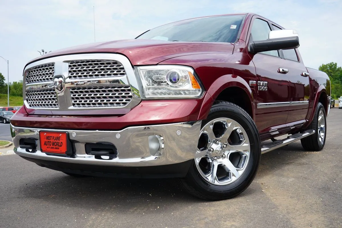 Red 2018 Ram 1500 Laramie Crew Cab 4x4 5'7" Box for sale in West Plains, MO