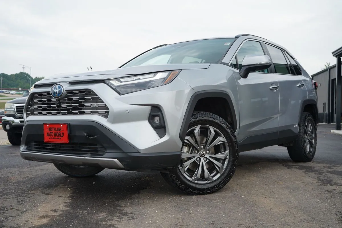 Silver 2023 Toyota RAV4 Hybrid Limited for sale in West Plains, MO