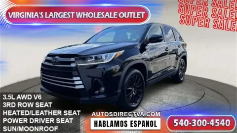 Black 2019 Toyota Highlander for sale in Manassas, VA