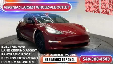 Red 2019 Tesla Model 3 for sale in Manassas, VA