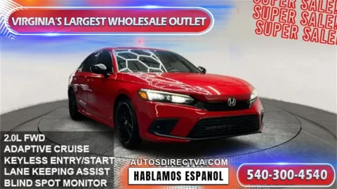 Red 2022 Honda Civic Sport for sale in Manassas, VA
