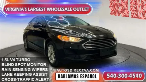 Black 2020 Ford Fusion SE for sale in Manassas, VA