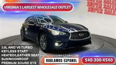 Blue 2022 INFINITI Q50 LUXE for sale in Manassas, VA