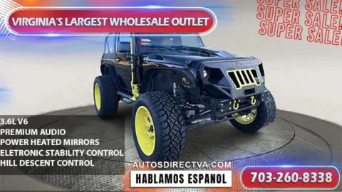 Black 2018 Jeep Wrangler JK Sahara for sale in Manassas, VA