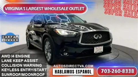 Black 2022 INFINITI QX50 LUXE for sale in Manassas, VA