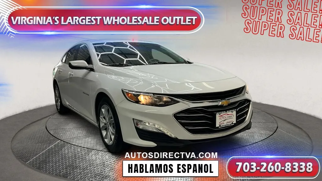White 2023 Chevrolet Malibu LT for sale in Manassas, VA