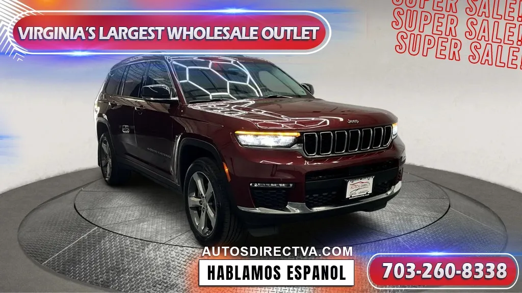 Red 2021 Jeep Grand Cherokee L Limited for sale in Manassas, VA