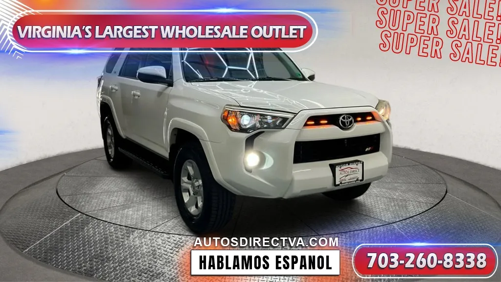 White 2016 Toyota 4Runner SR5 for sale in Manassas, VA