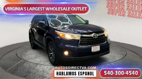 Photos of 2016 Toyota Highlander XLE V6 for sale in Manassas, VA at Autos Direct Manassas