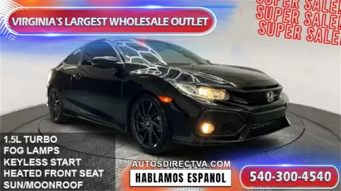 Black 2019 Honda Civic Si for sale in Manassas, VA