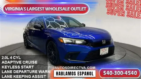 Blue 2022 Honda Civic Sport for sale in Manassas, VA