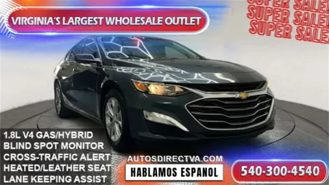 Gray 2019 Chevrolet Malibu Hybrid for sale in Manassas, VA