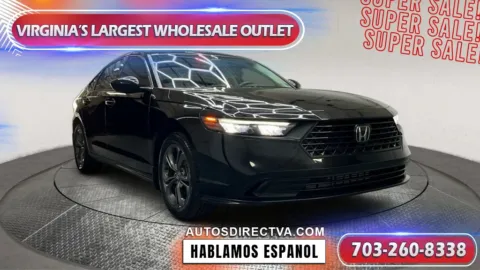 Black 2023 Honda Accord EX for sale in Manassas, VA
