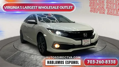 White 2019 Honda Civic EX for sale in Manassas, VA