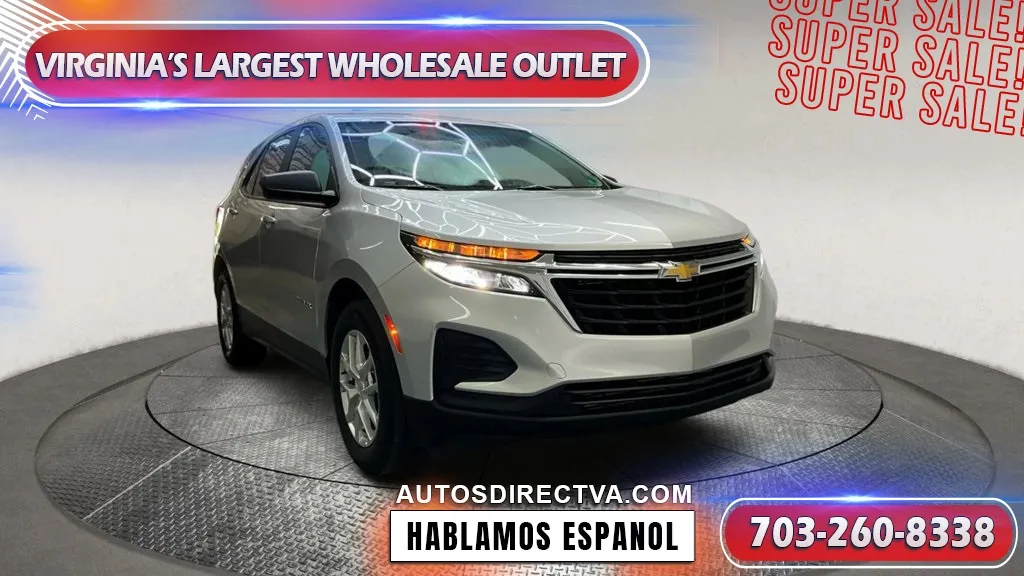 Silver 2022 Chevrolet Equinox LS for sale in Manassas, VA