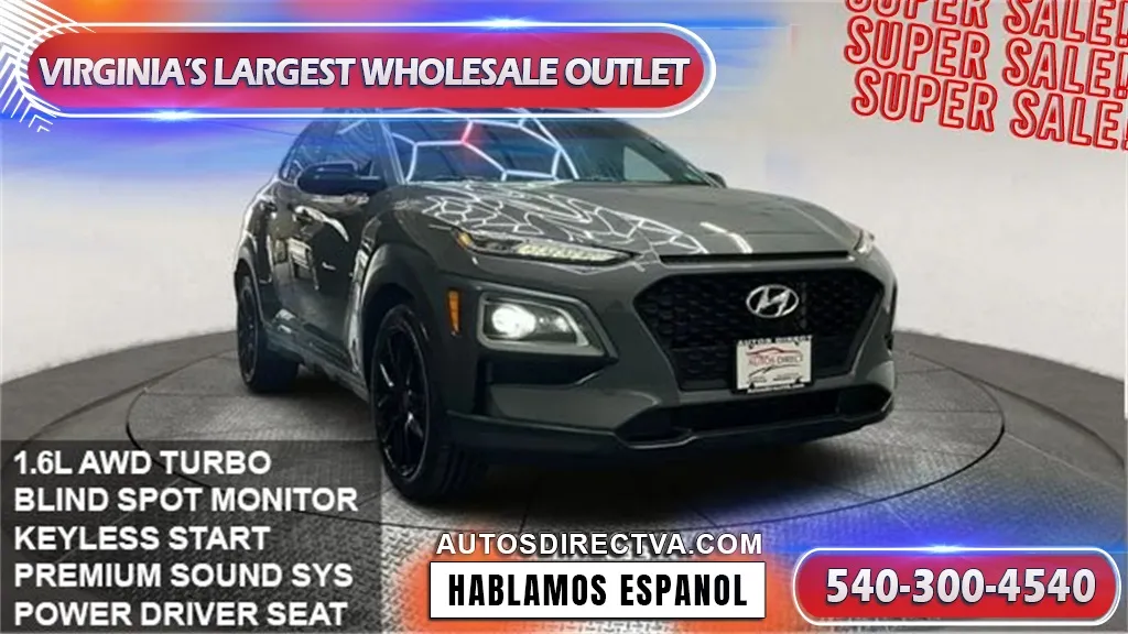Gray 2021 Hyundai Kona NIGHT for sale in Fredericksburg, VA