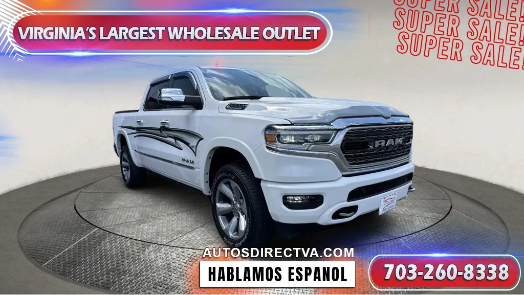 White 2021 Ram 1500 Limited for sale in Manassas, VA