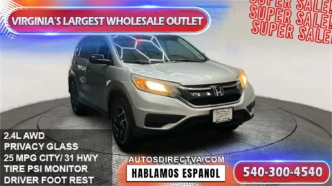 Silver 2016 Honda CR-V SE for sale in Manassas, VA