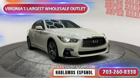 White 2021 INFINITI Q50 3.0t SENSORY for sale in Manassas, VA
