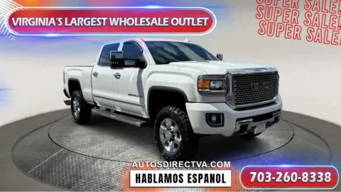 White 2016 GMC Sierra 3500HD Denali for sale in Manassas, VA