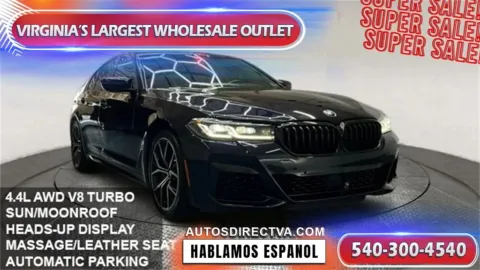 Black 2021 BMW 5 Series M550i xDrive for sale in Manassas, VA