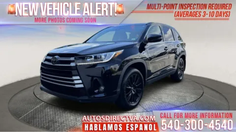Black 2019 Toyota Highlander for sale in Manassas, VA