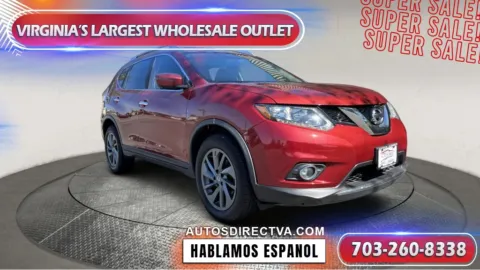 Red 2016 Nissan Rogue SL for sale in Manassas, VA