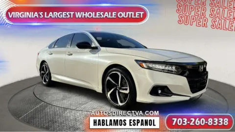 White 2022 Honda Accord Sport for sale in Manassas, VA