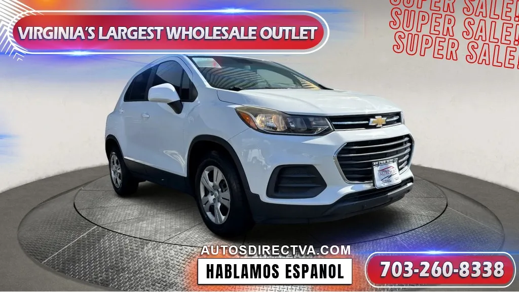White 2018 Chevrolet Trax LS for sale in Manassas, VA