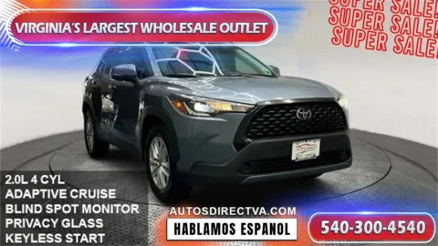 Gray 2022 Toyota Corolla Cross LE for sale in Manassas, VA