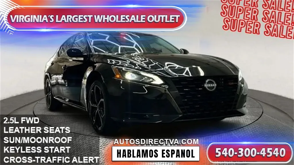 Black 2023 Nissan Altima 2.5 SR for sale in Manassas, VA