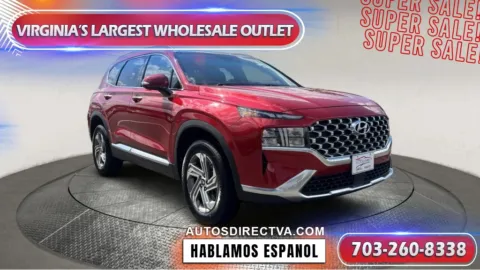 Red 2022 Hyundai Santa Fe SEL for sale in Manassas, VA