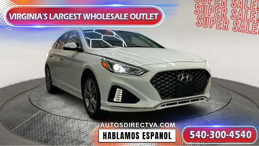 White 2019 Hyundai Sonata SEL for sale in Manassas, VA