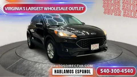 Black 2021 Ford Escape Hybrid SE for sale in Manassas, VA
